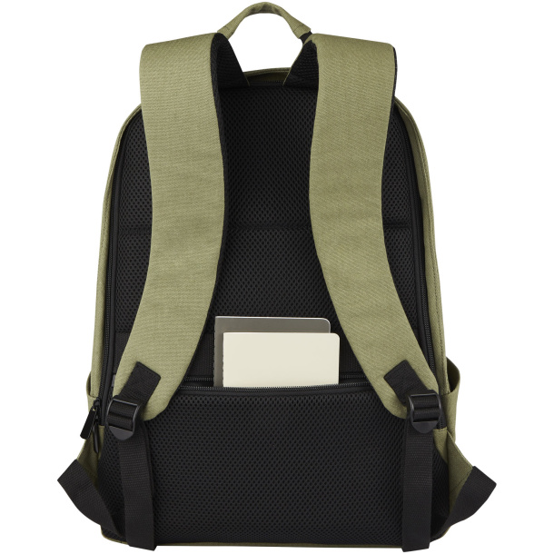 Joey anti-theft ruksak za 15,6" laptop od GRS recikliranog platna, 18L - Unbranded