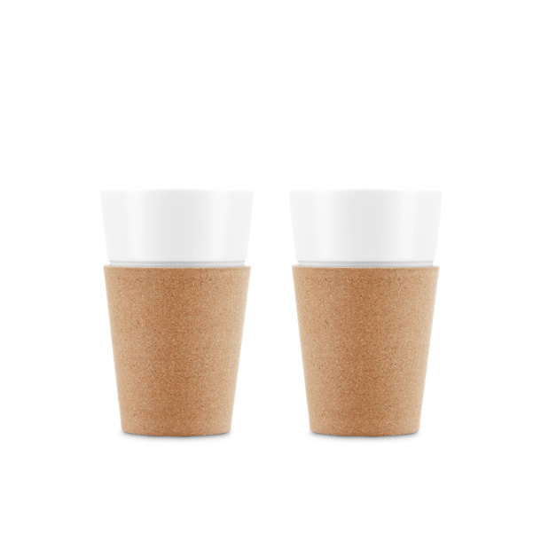 BISTRO 600 Set of 2 mugs in great quality porcelain 600ml