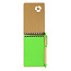 GREEN Notebook with pen