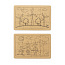 Recycled cardboard puzzle set, 2 pcs