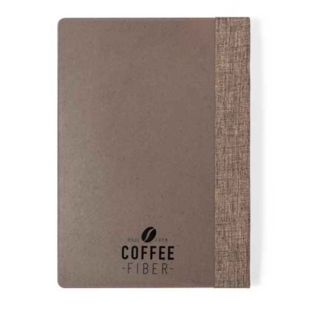  Coffee fibre notebook approx. A5