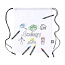  RPET drawstring bag for colouring, crayons