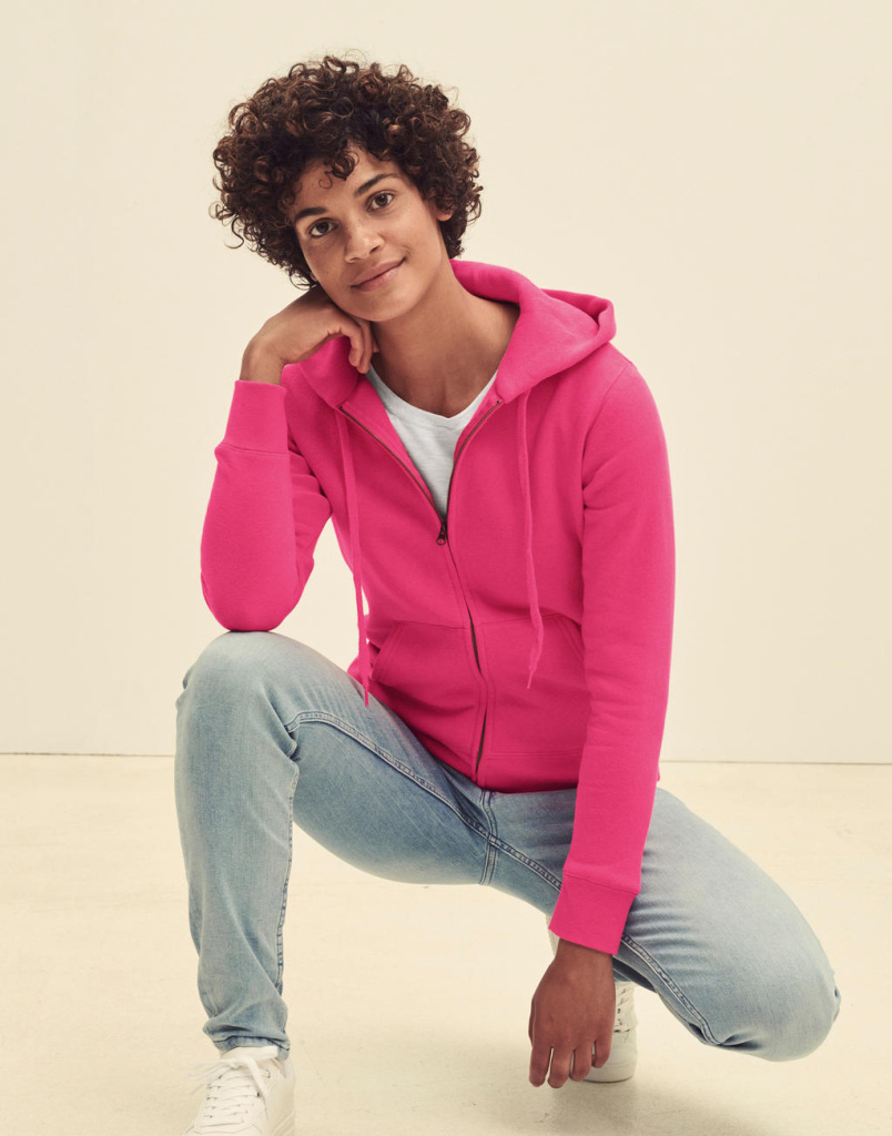 Fruit of the loom hooded sweat jacket shop