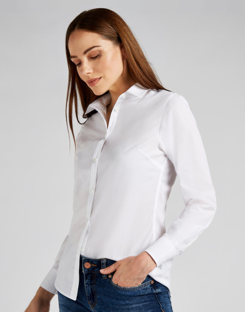  Women's Tailored Fit Poplin Shirt - Kustom Kit