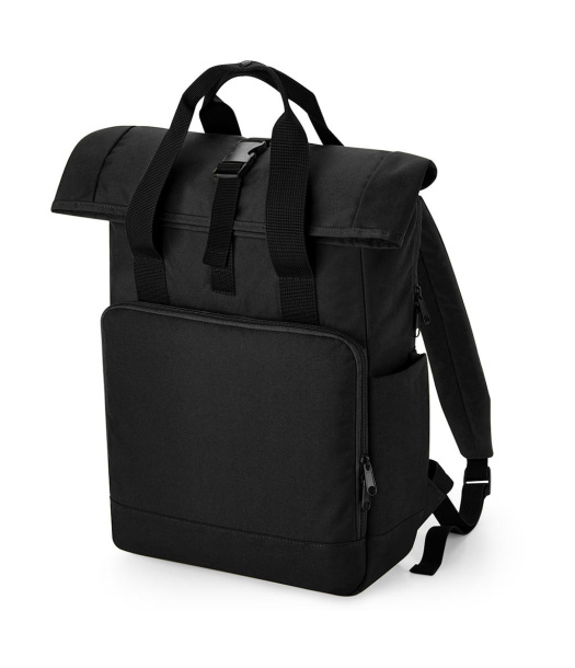  Roll-top reciklirani laptop ruksak - Bagbase