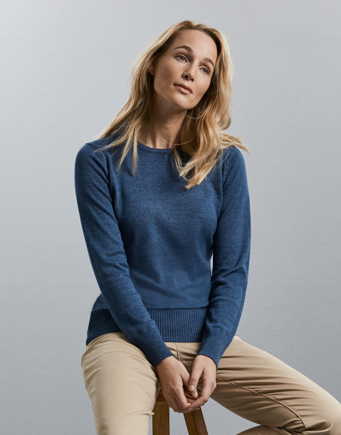  Ženski pleteni pulover s okruglim izrezom - Russell Collection