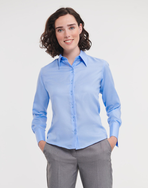  Ladies' Ultimate Non-iron Shirt LS - Russell Collection
