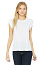  Ženska kratka majica s podvrnutim rubovima rukava - Bella+Canvas