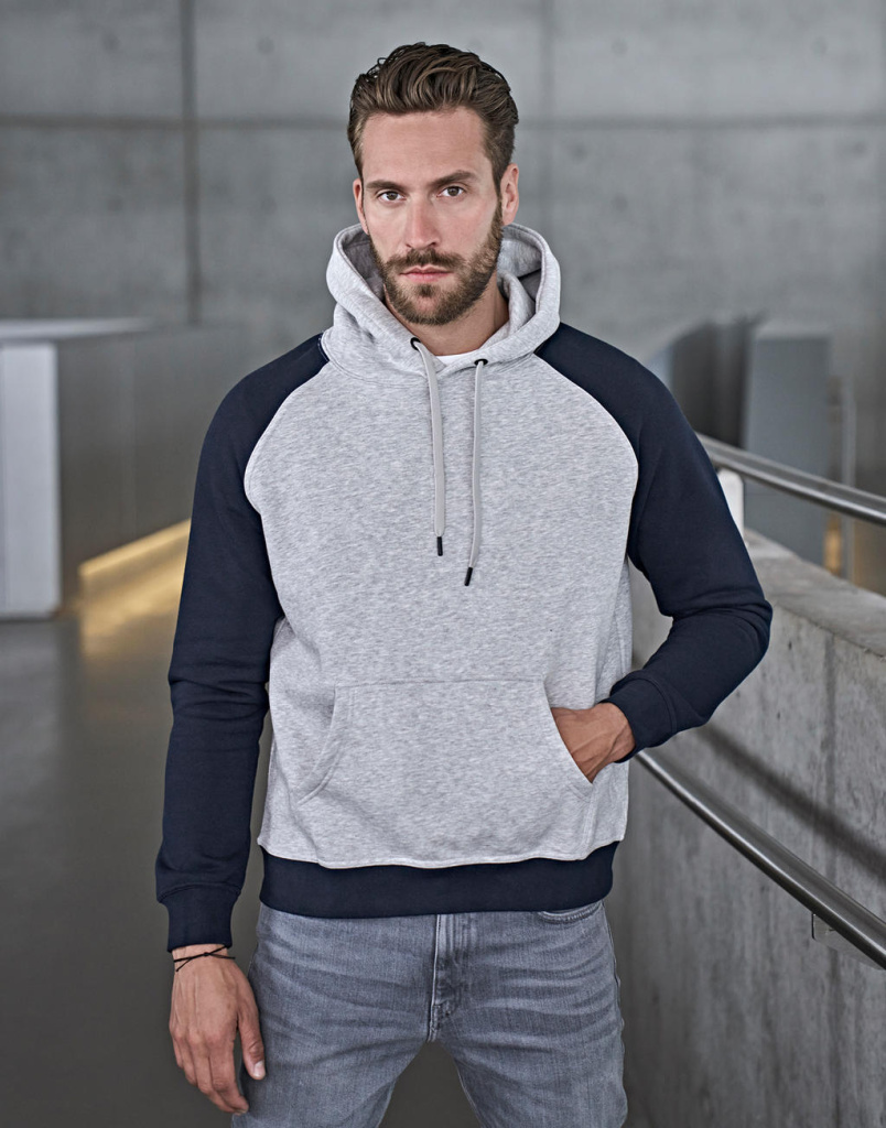 Two tone hooded sweatshirt tee jays 206541528 Promoshop
