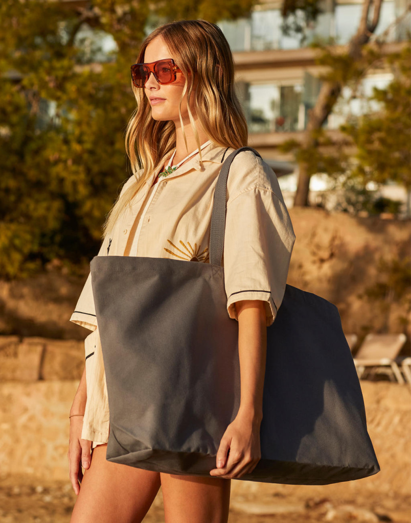 Oversized canvas tote bag westford mill 908280080 Promoshop