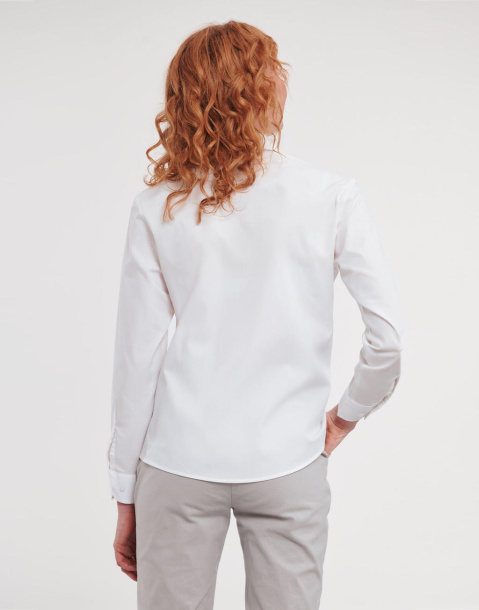 Ladies' Cotton Poplin Shirt LS - Russell Collection