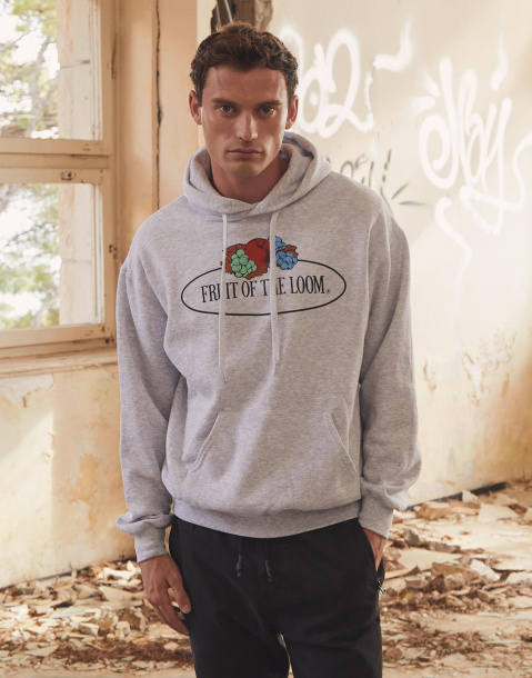  Vintage hoodie s velikim logom - Fruit of the Loom Vintage Collection