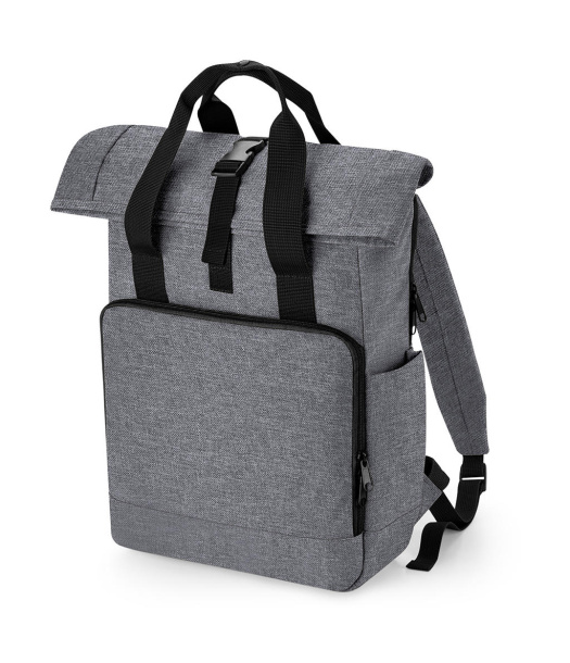  Recycled Twin Handle Roll-Top Laptop Backpack - Bagbase