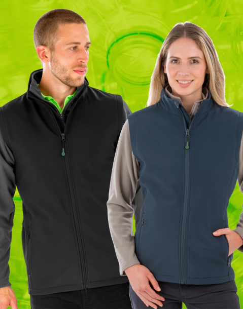  Women's Recycled 2-Layer Printable Softshell B/W - Result Genuine Recycled
