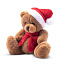 Nathan Brown Plush Christmas teddy bear