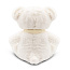 Monty White Plush teddy bear