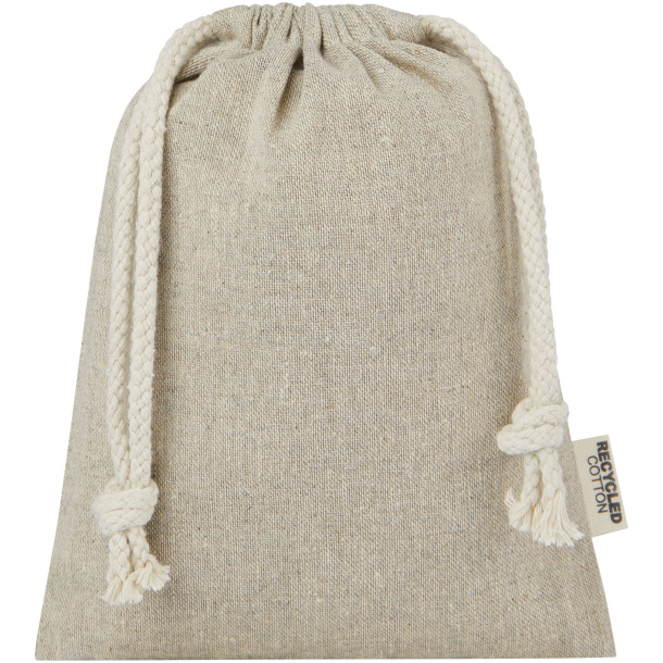 Pheebs 150 g/m² GRS recycled cotton gift bag small 0.5L - Unbranded