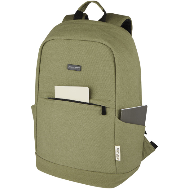Joey 15.6" GRS recycled canvas anti-theft laptop backpack 18L - Unbranded