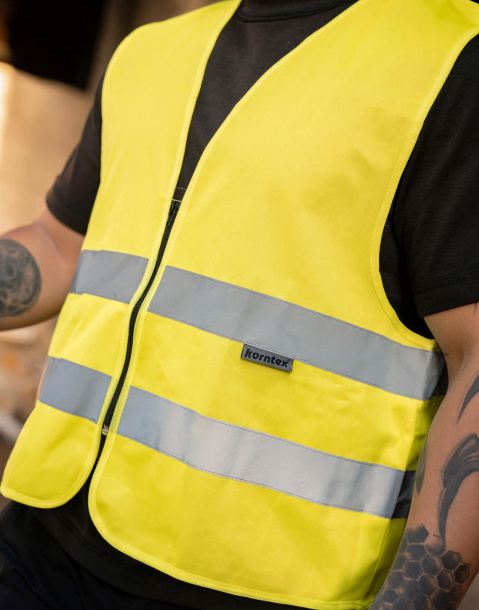  Safety Vest with Zipper "Cologne" - Korntex