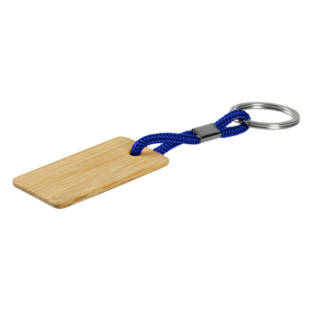 LOG R wooden keyring