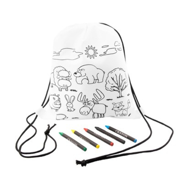 Brody Drawstring bag for colouring, crayons