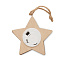 LALIE Wooden weed star with lights