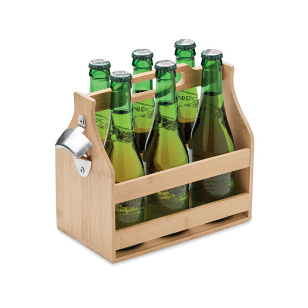 CABAS 6 beer crate in bamboo