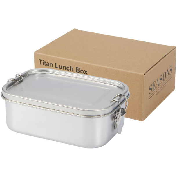 Titan recycled stainless steel lunch box - Seasons