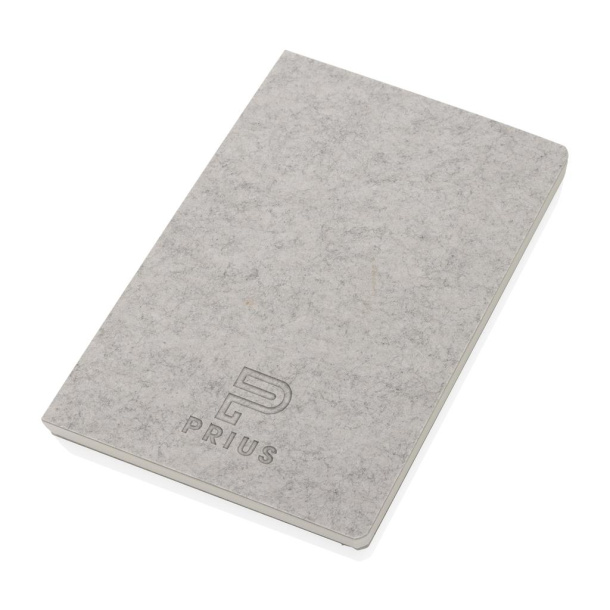  Phrase GRS certified recycled felt A5 notebook