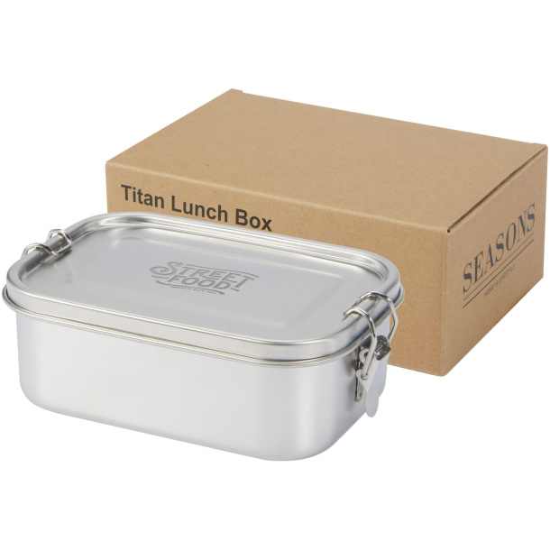 Titan recycled stainless steel lunch box - Seasons