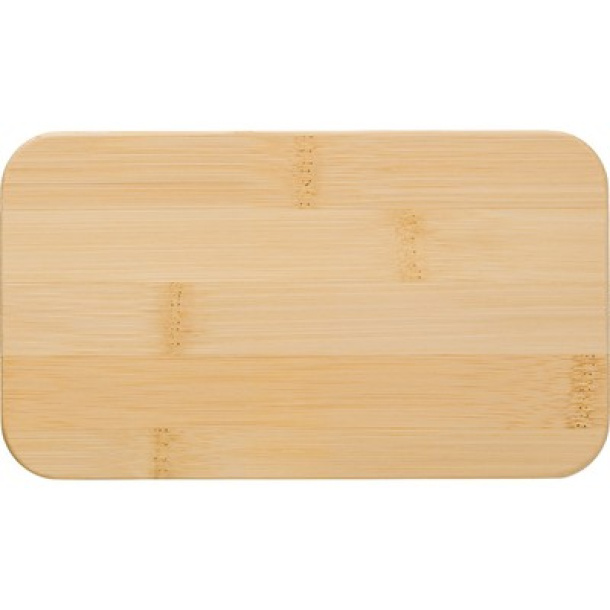  Lunch boxes, 2x400 ml, bamboo lid, cutlery