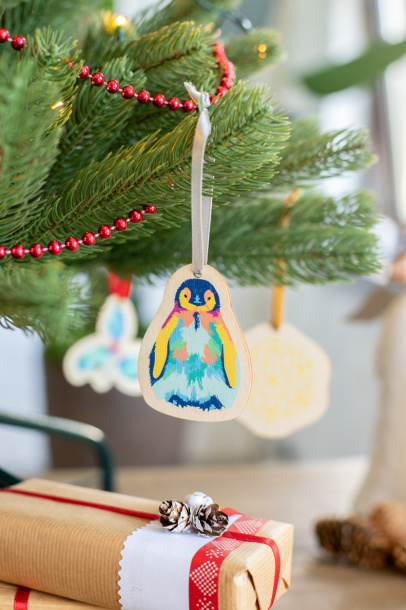CreaJul Wood custom Christmas tree ornament