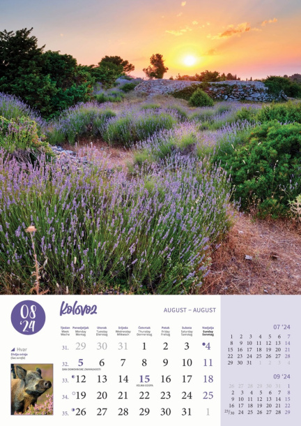  "PRIRODA" color kalendar