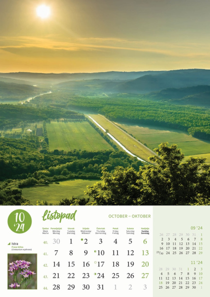  "PRIRODA" color calendar
