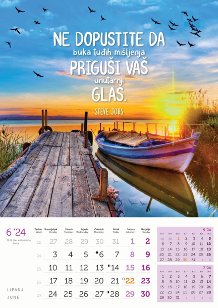  "MOTIVACIJSKI KALENDAR" color calendar