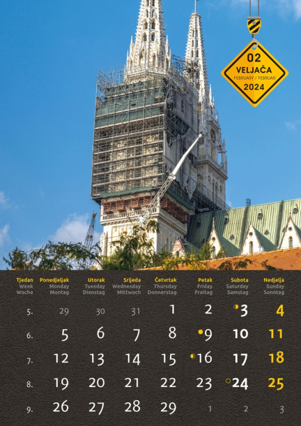  "S GRADILIŠTA" color calendar