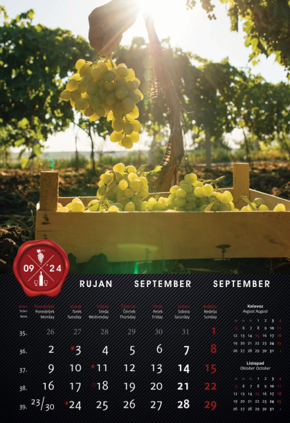  "VINO" color calendar