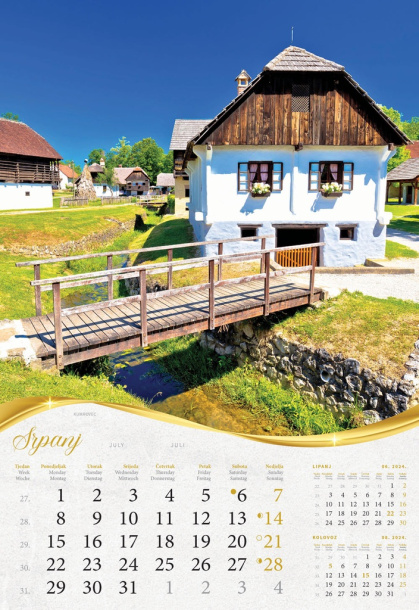  "BAJKOVITO ZAGORJE I MEĐIMURJE" color calendar