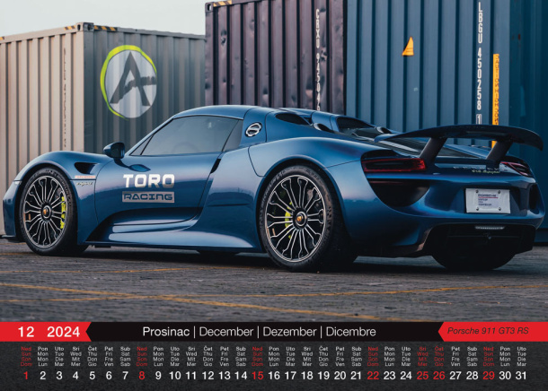  "AUTOMOBILI" color kalendar