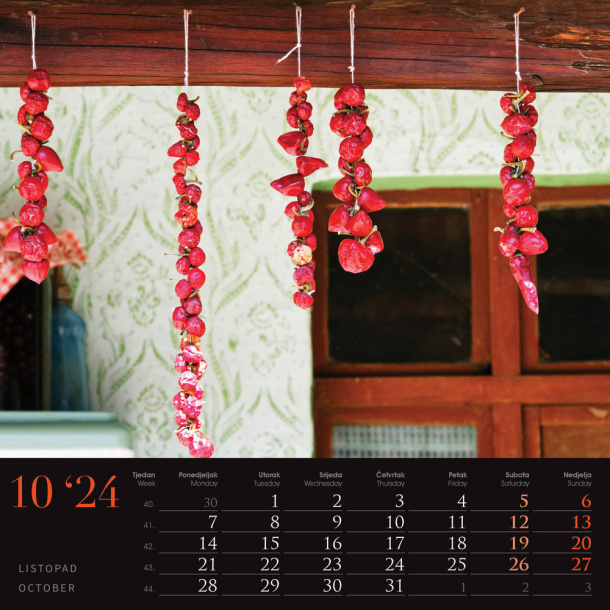  "SEOSKA IDILA" color calendar