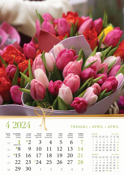  "BUKETI" color kalendar