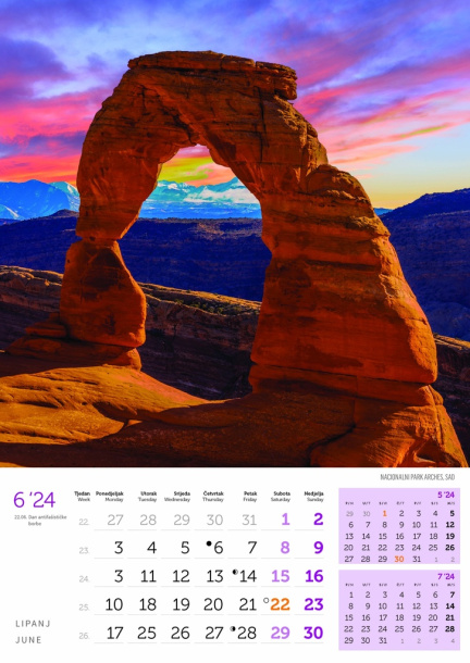 "BISERI SVIJETA" color calendar