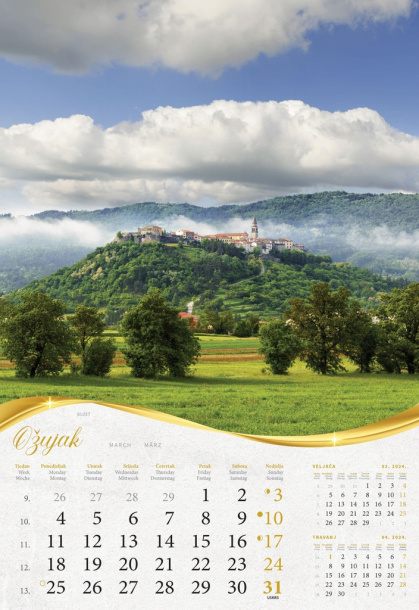  "TAJANSTVENA ISTRA I KVARNER" color calendar