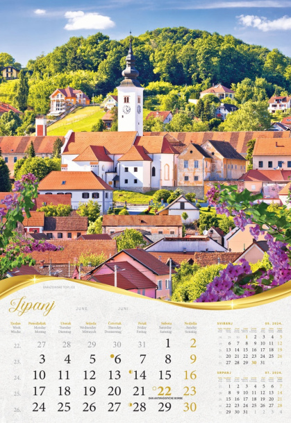  "BAJKOVITO ZAGORJE I MEĐIMURJE" color kalendar