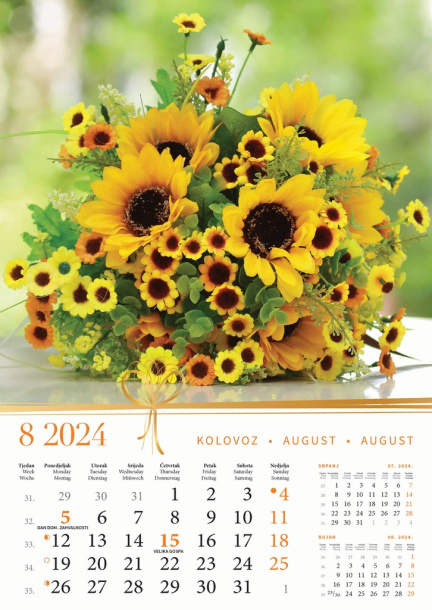 "BUKETI" color calendar