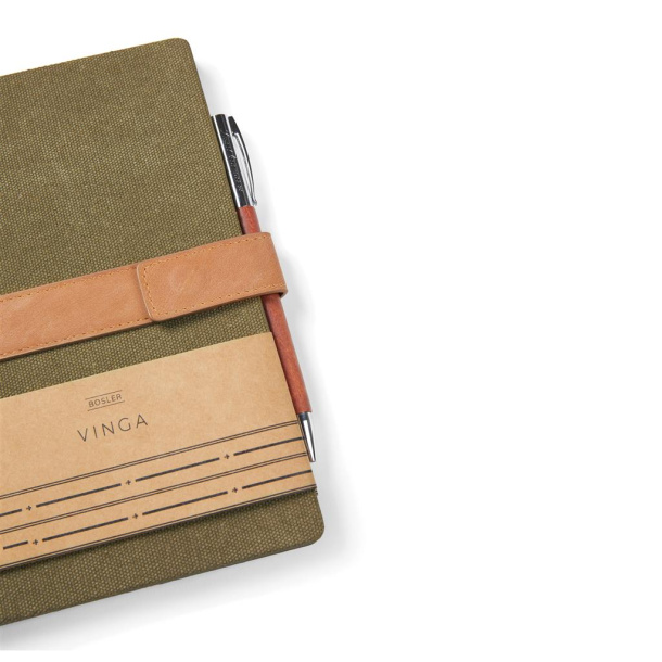  VINGA Bosler A5 RCS recycled canvas note book