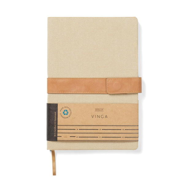  VINGA Bosler A5 RCS recycled canvas note book