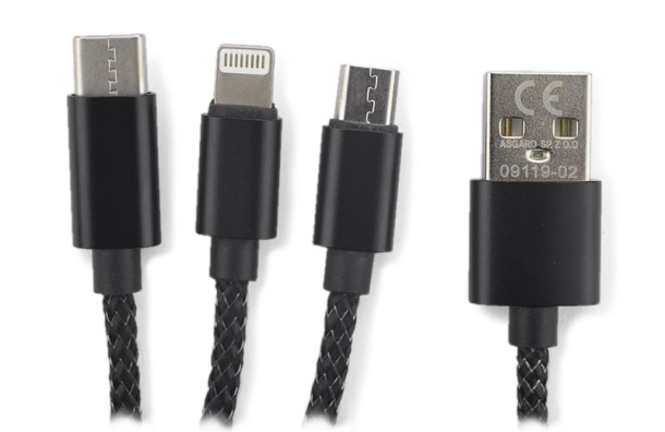 LUX 3 u 1 USB kabel