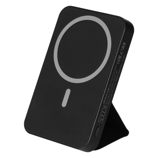 VEKTOR PD Powerbank with magnet, 5.000 mAh and wireless charger 15W