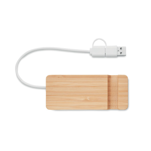 HUBSTAND Bamboo USB razdjelnik s 4 priključka